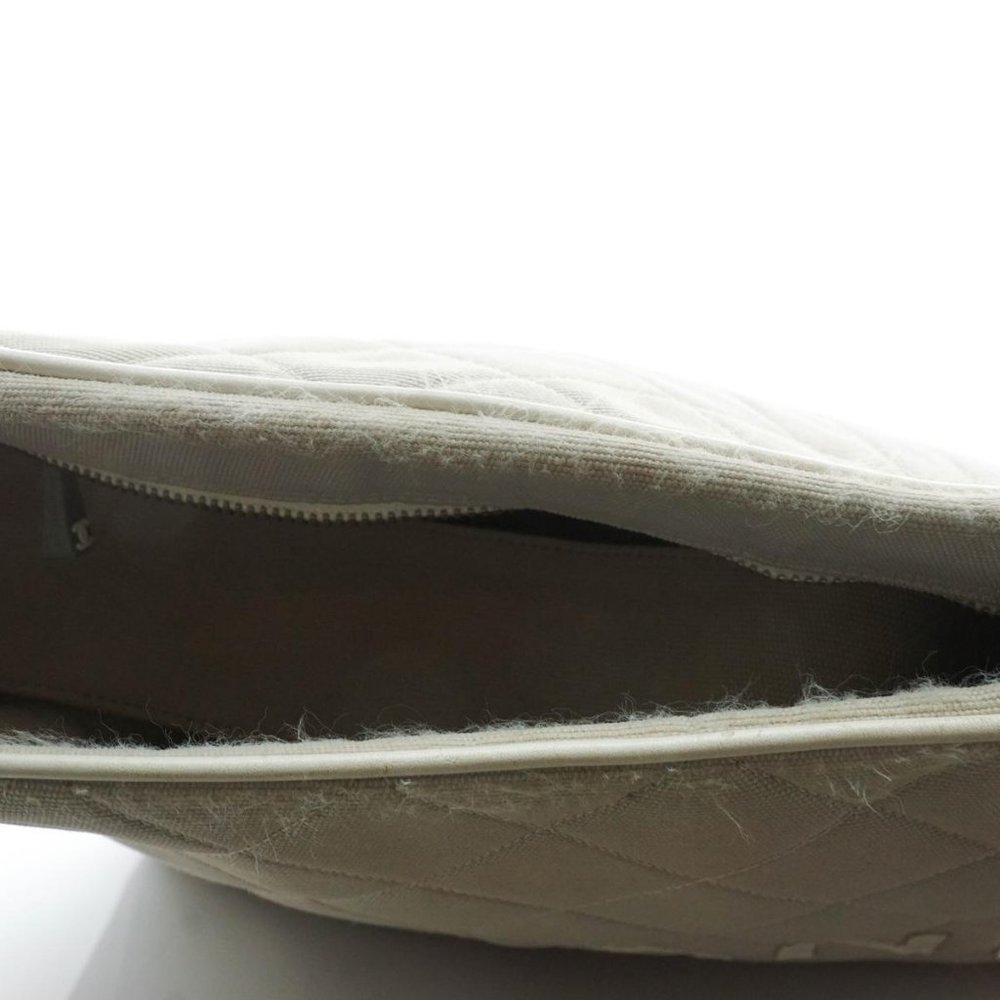 Auth Chanel Shoulder Bag Gray Canvas #14105C40 - Picture 13 of 15